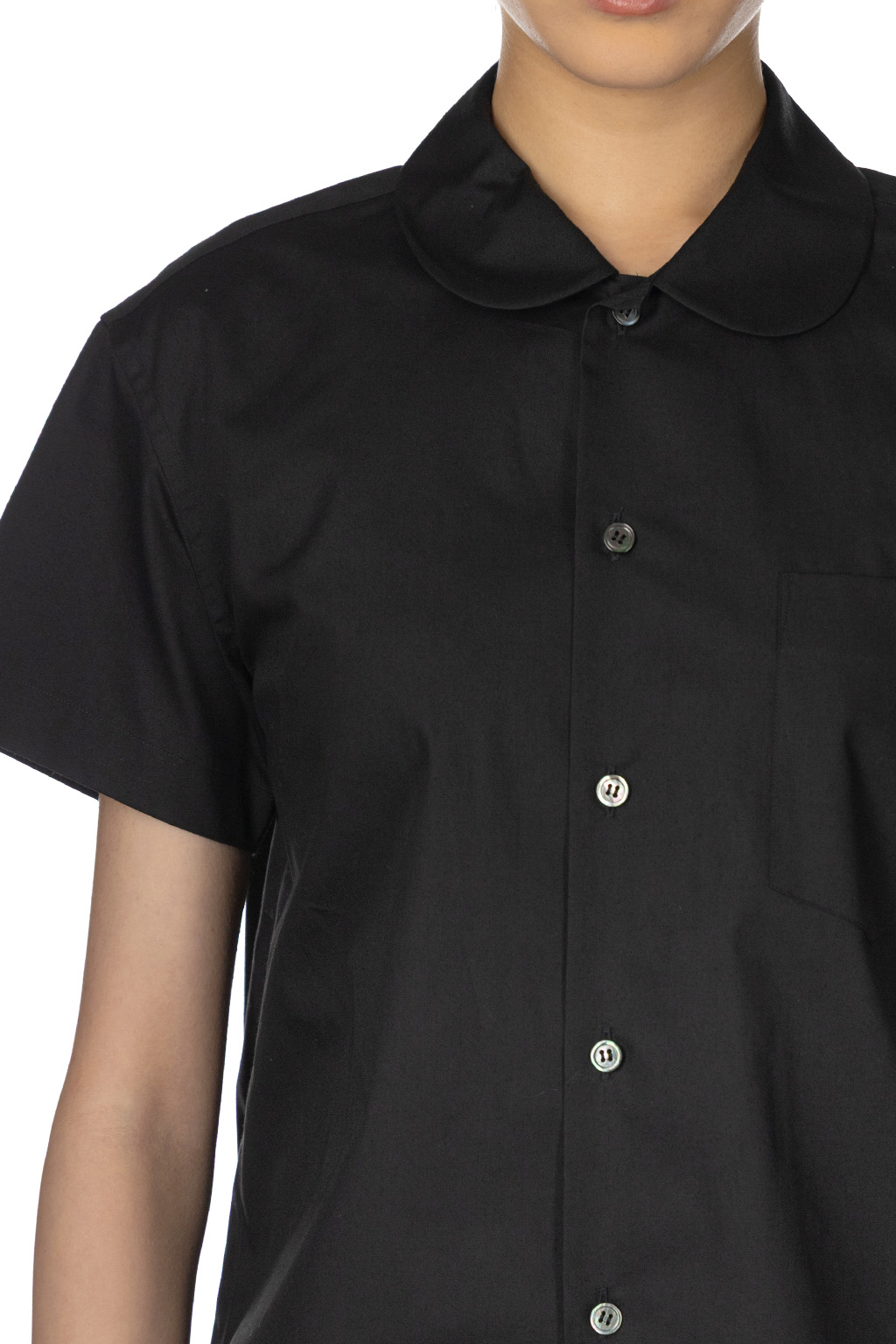 Comme Des Garcons TAO - Cotton Broad SS Blouse - Black